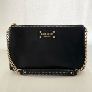 Kate Spade Wellesley Byrd Black Chainlink Shoulder Bag